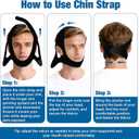 Chin Strap for Snoring (2-Pack), Anti Snoring Chin Straps for Men & Women, Adjustable Anti Snore Chin Strap to Keep Mouth Closed, Mouth Breathing Prevention, Effective Snoring Solution for Sleeping