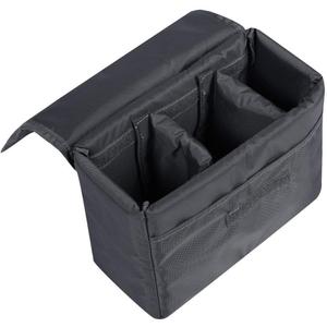 S-ZONE Waterproof Shockproof Foldable Camera Insert Bag Lens Cases Canon Nikon (Medium, Grey)