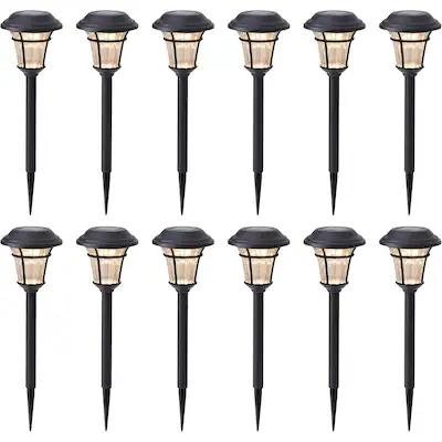 MAGGIFT 12 Pack Solar Pathway Lights Outdoor Solar Garden Lights for Patio, Yard, Driveway