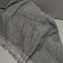 Couch Cover for Dogs, Non Slip Sofa Cover, Washable Couch Covers, 2 Cushion Sofa for Dogs Furniture Protector with Tassels Chenille Sofa Covers for Pets (Vertical Pattern Dark Gray) (71" x 102")