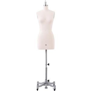 Industry Grade Sewing Mannequin Female Size 8, Professional Dress Form Mannequin for Garment Design, Height Adjustable Form for Sewing & Draping with Stable Metal Base & 360Casters (Beige) Industry Grade Sewing Mannequin Female Size 8, Professional Dress Form Mannequin for Garment Design, Height Adjustable Form for Sewing & Draping with Stable Metal Base & 360Casters (Beige)