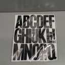 164 Large Alphabet Stickers, 8 Sheets 3 Inch Self-Adhesive Vinyl Letters Sticker Decals for Mailboxes, Doors, Trucks, Home & Classroom Decor, Suitable for Indoor and Outdoor - Black