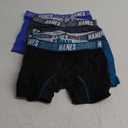 Hanes Moves Underwear, Anti-Chafe Boxer Briefs for Boys, 6-Pack (Medium, Black/Blue/Lime- Regular Leg)