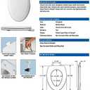 Molded Wood Elongated Toilet Seat Finish: Fawn Beige