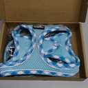 haapaw Dog Harness with Leash Set, No Pull Adjustable Reflective Step-in Puppy Harness with Thickened Padded Vest for Extra-Small/Small Medium Dogs (S, Turquoise)