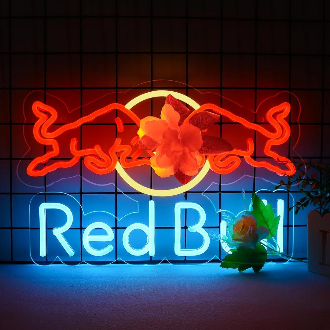 JFLLamp Bikini Cars LIGHT Neon Signs for Wall Decor Neon Lights for Business Led Signs Suitable for Man Cave Restaurant Office Bar Pub Led Art 5V Power Adapter 16.1 * 9.8 Inch(Azure+Red+White) Drinks