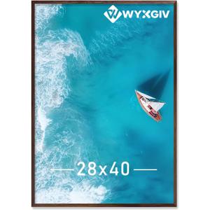 Brown 28x40 Picture Frame Lightweight yet Durable Frame Wall Hanging