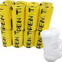 Dog Poop Bag, Biodegradable, Waste Bags with Dispensers, Guaranteed Leak Proof and Extra Thick, Certified Home Compostable, Plant-Based Dog Waste Bags, Eco-Friendly, 240 counts 16 rolls (Yellow, 16) (1 Count (Pack of 250))