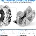 Front Disc Brake Calipers for Honda Accord 2006-2012, for Acura TL 1999-2003&2007-2008, TSX 2004-2014, CL 01-03, RL 99-04, Front Driver and Passenger Side, Replace# 19-B2584 19-B2585, 2PCS w/Bracket