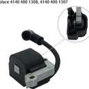 Ignition Coil for Stihl FS38 FS55 FS45 FS46 FC55 HL45 HS45 KM55 MM55 weed eater trimmer Engine Replace 4140 400 1308 4140 400 1307 with Spark Plug