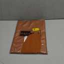 Fall Farmhouse Round Table Cloth for Indoor/Outdoor, Harvest Thanksgiving Faux Linen Washable Tablecloth Cover for Party Dining & Kitchen Table Decor (60 Inch,Round (2-4 Seats),Burnt Orange)