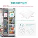 240443384 Refrigerator Glass Shelf Replacement for Frigi-daire Refrigerator Only Match 241969501 Refrigerator Shelf Frame, Drawer Cover Glass Insert by Fetechmate - 16 3/4 X 16 1/8 in without frame