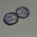 Tumbler Lid Replacement 2 Pack for 20 oz Tumblers - Compatible with Yeti Rambler & More 3.2" Mugs, Spill Proof and Splash Resistant Crystal Clear Sliding Lids, BPA-Free, Straw Friendly