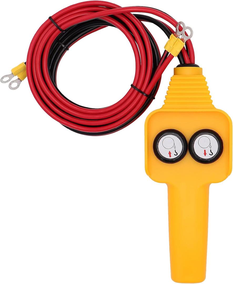 Winch Hand Control Assembly Controller with Solenoid Relay Built-in for 1500lbs to 4500lbs 12V Electric Winch