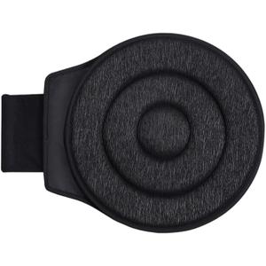 Rotating Seat Pad for Cars and Chairs with 360 Degree Movement Ability and Lightweight Support Structure (Black)