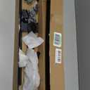 SMARTSTANDARD 5 Feet Heavy Duty Sturdy Sliding Barn Door Hardware Kit-Smoothly and Quietly-Includes Detailed Installation Fit 30" Wide Doorpanel (J Shape Hanger) Black