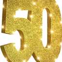 ToCome 50th Birthday Party Decorations 12x12 Inch Anniversary 50th Centerpiece Table Decorations