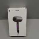 slopehill Professional Ionic Hair Dryer, Powerful 1800W Fast Drying Low Noise Blow Dryer with 2 Concentrator Nozzle 1 Diffuser Attachments for Home Salon Travel (Grey)