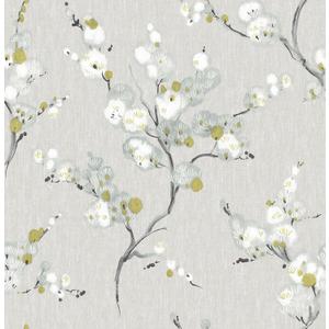 NuWallpaper Mirei Peel and Stick Wallpaper, Grey, Removable Wallpaper, Renter-Friendly, 20.5 in x 18 ft