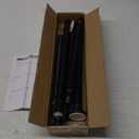 ENJOYBASICS Matte Black Shower Curtain Rod 30 to 76 Inches, 1 Inch Stainless Steel Adjustable Spring Tension Rods No Drill for Bathroom, Closet, Window, Room Divider, Never Rust, Non Slip