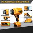 Cordless Leaf Blower Compatible with Dewalt 20V MAX Battery, 33000RPM CVT Mini Handheld Leaf Blower, Lightweight Blowers for Lawn Care, Yard, Blowing Snow, Leaves, Car Vacuum (Battery Not Included)