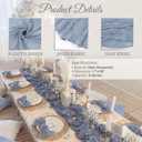10 Pack Navy Blue Cheesecloth Table Runner, 17x108 Inch, Long Gauze Fabric Table Decor for Wedding, Party, Baby Shower, Boho Rustic Farmhouse