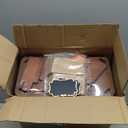 2PCS Large Drink Dispensers for Parties,Glass Beverage Dispenser with Wood Stand,Lemonade Drink Dispenser with Stainless Steel Spigot for Fridge,Water, Juice,Punch,Cocktails,Ice Tea & Sun Tea