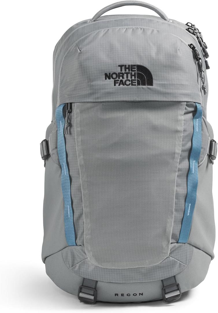 The North Face Recon Everyday Laptop Backpack - Daypack, Water Repellent, 16" Laptop Sleeve, 2 Water Bottle Pockets, Concrete, One Size (30L)