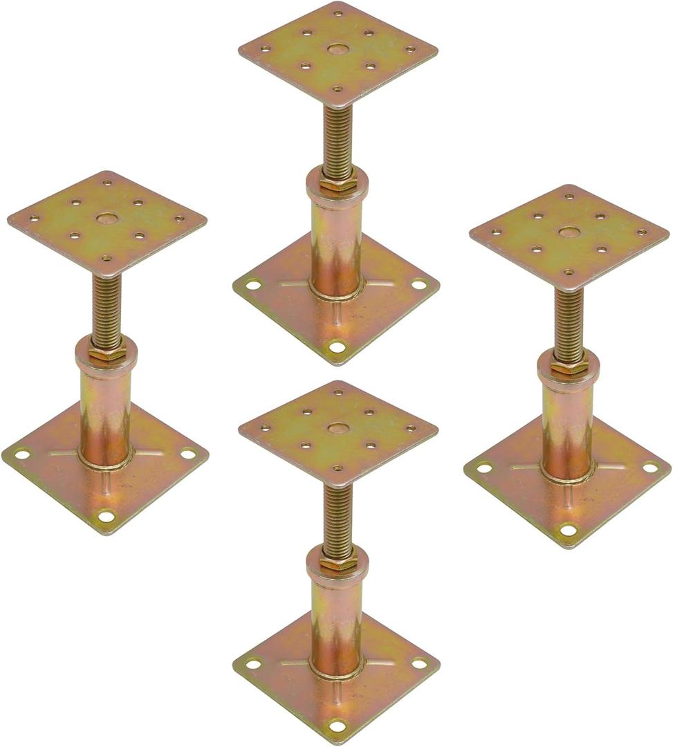 4Pcs House Jacks for Leveling Adjustable Jack Post 4.33" to 7" Height Range House Floor Jack for Temporary Support Floor Jacks for House