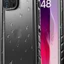 SPORTLINK for iPhone 15 Pro Max Case  IP68 Waterproof Military Protective Full Body Heavy Duty Shockproof 360 Sealed Dustproof with Camera Screen Protector Cover for i Phone 15 Pro Max 6.7" Black