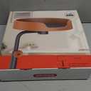 Cat Desk Bed Large Perch Nest with Teaser Easy Install,Space Saving Mount Design,Sturdy Frame,Removable Cushion,Clamp Desktop Attachment Hammock for Home Office,Side Table(Black and Coffee)