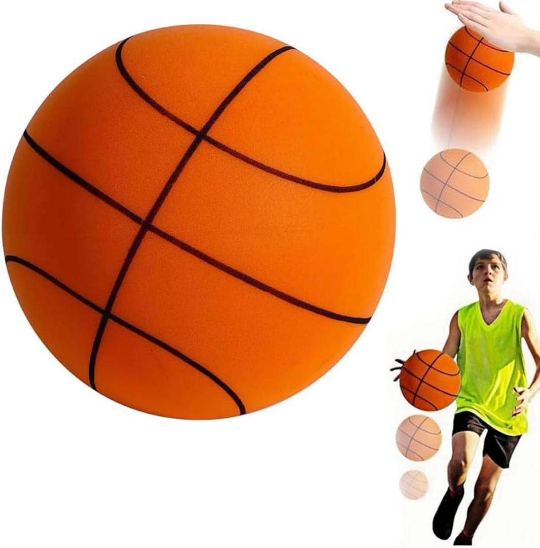 Sprstar Silent Basketball Size 7 (29.5") - Upgrade Foam Basketball Arcade Game Indoor, Ball for Quiet Dribbling and Indoor Training, Pro PU Foam Ball Higher Bounce