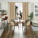 BGment Beige Blackout Curtains for Living Room, Long Room Darkening Curtains for Bedroom 95 Inch Length 2 Panels Set, Thermal Insulated Soundproof Energy Saving Rod Pocket Curtains, 52 Inch Wide