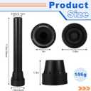 8 Pcs 7.5 x 0.8 Inches Universal Trampoline Replacement Legs with Rubber Covers Pad Stainless Steel Leg Tube Mini Trampoline Tube Accessories Bounce Part