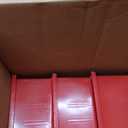 Akro-Mils 30235 AkroBins Plastic Storage Bins, Space-Saving Stackable Bins for Garage, Pantry, Craft Organization, 11" x 11" x 5", Red, 6-Pack