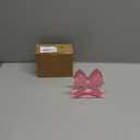 Aimto Pink Napkin Holder for Table - Decorative Bow Design Napkins Holder for Paper Napkins, Elegant Restaurant & Dining Table Accessory, 4.7 x 4 Inches (Rose Pink)