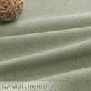 Sage Green 100% Blackout Linen Curtains 84 Inch Length 2 Panels Set for Living Room Bedroom Back Tab Thermal Insulated Black Out Drapes Room Darkening Farmhouse Style for Bedroom Window Curtains, 52"W x 84"L