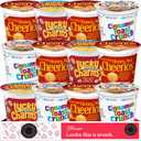 Cereal Cups Variety Pack, Single Serve Individual Breakfast Cereal, 12 Pack | Honey Nut Cheerios, Lucky Charms, Cinnamon Toast Crunch, Single-Serve Portions, On-The-Go Breakfast, Care Package, Gift Box (EXP 08/01/27)