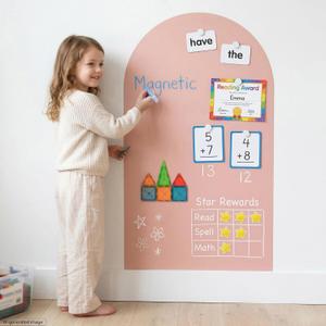 Large Magnetic Wall Decal: Less Screen-Free Play Meets Learning