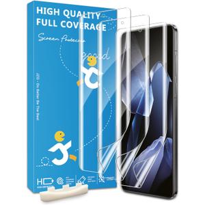 3 Pack Screen Protectors for OnePlus 13, Flexible Film, Ultrasonic Fingerprint Compatible, Full Coverage, No Edge Lifting, Touch Sensitive