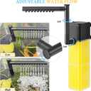 FEDOUR 10W 15W 20W Aquarium Submersible Filter, Quiet Fish Tank Internal Filter with Spray Bar, Powerful Aquarium Filter for 5-80 Gallon Tank(15W for 15-50Gallon)