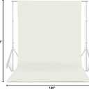GFCC 8FTX10FT Ivory Backdrop Background for Photography Photo Booth Backdrop for Photoshoot Background Screen Video Recording Parties Curtain