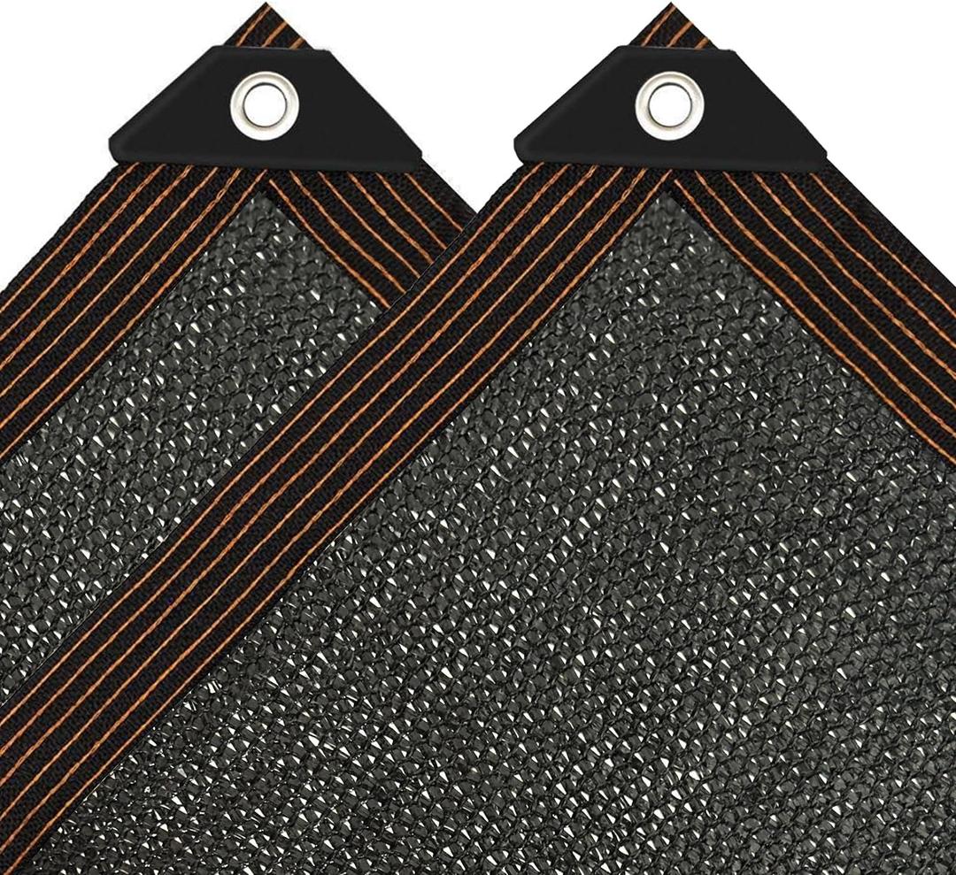 Garden Shade Cloth - for Plants Heat Protection 6'x3', 90% Vegetable Greenhouse Canopy with Grommets, Chicken Coop & Dog Kennel Cover, Outdoor Sun Tarp of Patios & Backyard & Balcony 2x1m