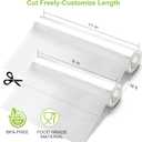 Bonsenkitchen 3 Rolls 11" x 16' + 3 Rolls 8" x 16' Vacuum Sealer Bags for Food with a Color Box, Easy to Store, Commercial Grade, BPA Free, Great for Food Storage or Sous Vide, VB22