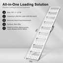 Aluminum Loading Ramps, 78 x 12 in, 1,300 lb per Pair, 2 Pack