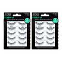 Ardell Natural False Eyelashes Black - Eye-Lifting Effect Eye Makeup, Natural Look Strip Lashes - 6Pairs, 2 Pack