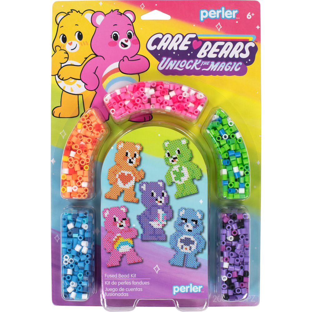 Care Bears ‘Unlock The Magic’ Perler Fused Bead Craft Kit - Makes 5 Bears - NEW! 2 Pieces
