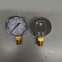 Roastove Low and High Pressure Gauges for Acetylene Regulator 0-30 psi & 0-400psi - 2 inches - 1/4" NPT Thread