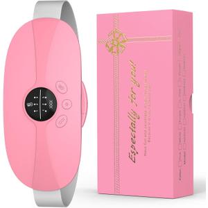 Portable Heating Pad, 5s Fast Heating, 3 Heat Levels and 3 Massage Modes, Heating Pad for Period Cramps for Women and Girls(Pink)
