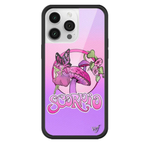 Wildflower Cases - Wildflower Scorpio Purple Pink, Compatible with Apple iPhone 16 Plus |  Popular Aesthetic Cute Trendy - Protective  Bumper, 4ft Drop Test Certified, Women Owned Small Business